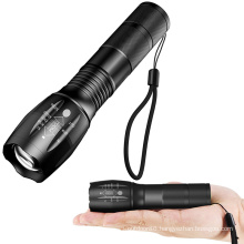Single 1 Mode Zoomable Green Light Flashlight  LED 200LM Torch For Fishing Hunting Detector, Camping led flash light